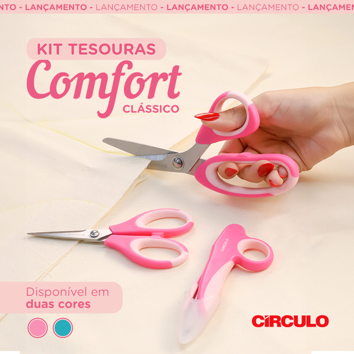 Lançamento: Kit Tesouras Comfort Clássico